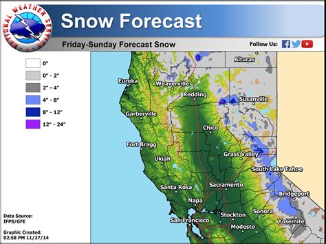 NOAA: 12" of Snow Forecast for Lake Tahoe This Weekend: - SnowBrains