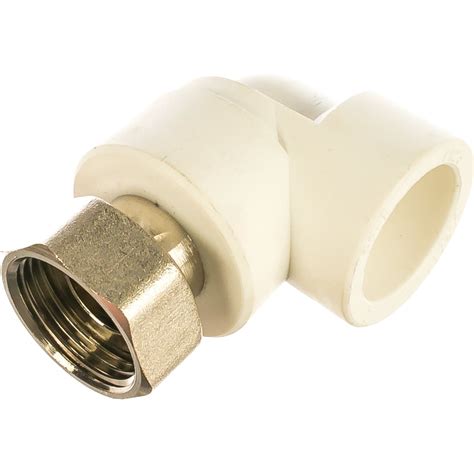 Угольник с накидной гайкой PRO AQUA PP-R белый 32 мм 1" PA29218b ...