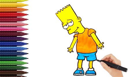 Como Dibujar A Bart Simpson Paso A Paso Dibujos Fáciles Para Niños