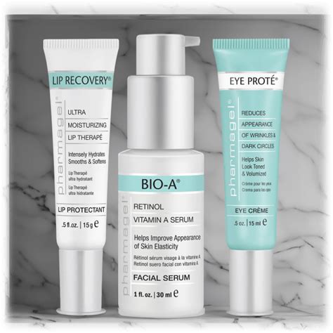 MorningSave: Pharmagel 3-Piece Beauty Set with Eye Cream, Bio-A Retinol Serum & Lip Recovery