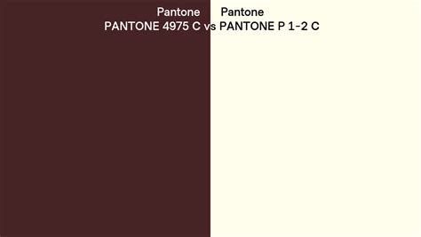 Pantone 4975 C Vs Pantone P 1 2 C Side By Side Comparison