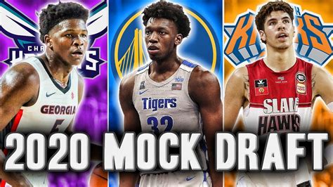 2020 Nba Mock Draft Start Of The Season Edition Youtube