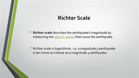 Earthquake Scales Mercalli Scale Vs Richter Scale Ppt