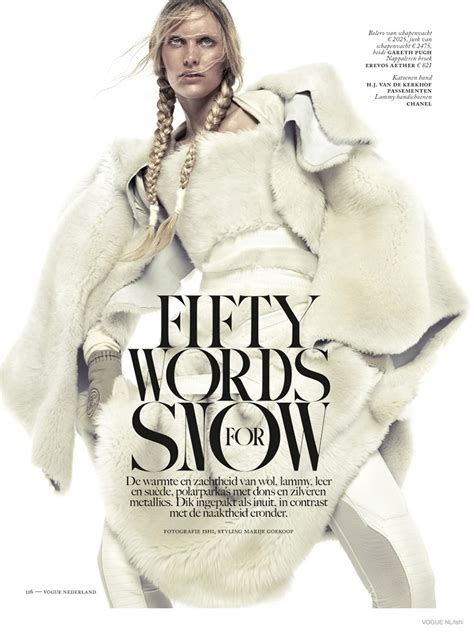 Emily Baker Models Fur Style For Vogue Netherlands By Ishi Fashion