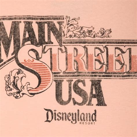 Main Street Usa Logo Crop Top For Women Disneyland Shopdisney