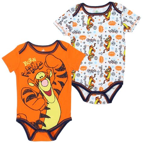 Tigger Born Wild 2 Piece Baby Onesie Set Disney Baby Clothes