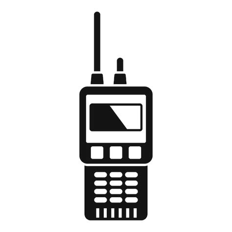 Icono De Radio Walkie Talkie Ilustraci N Simple Del Icono De Vector De