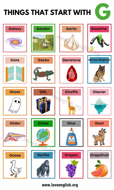 Animal That Starts With G