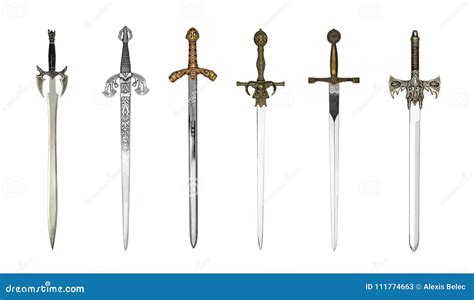 Medieval different swords stock image. Image of knight - 111774663