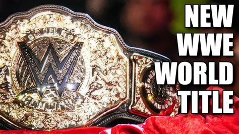 Making Sense Of The New Wwe World Title Belt Youtube