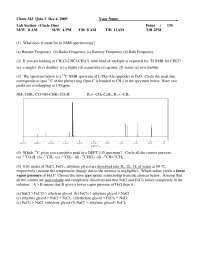 22 Questions On Physical Chemistry Laboratory Quiz 3 CHEM 343 Docsity