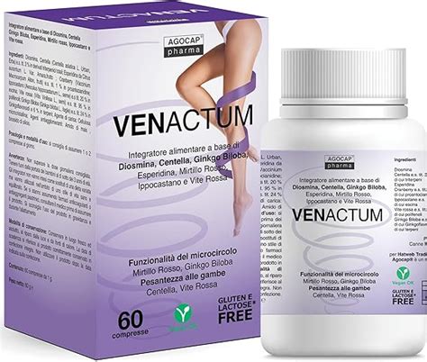 Venactum Circolazione Gambe 60 Compresse Con Diosmina Esperidina