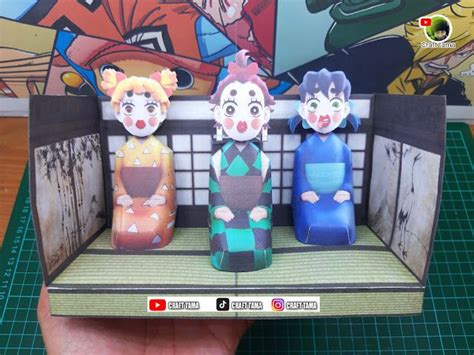 Sumiko Zenko Inoko Papercraft Demon Slayer By Craft Tama Paper