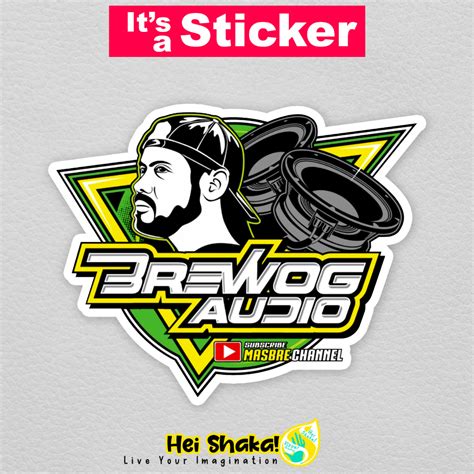 Jual Stiker Brewog Audio Sticker Vinyl Anti Air Shopee Indonesia