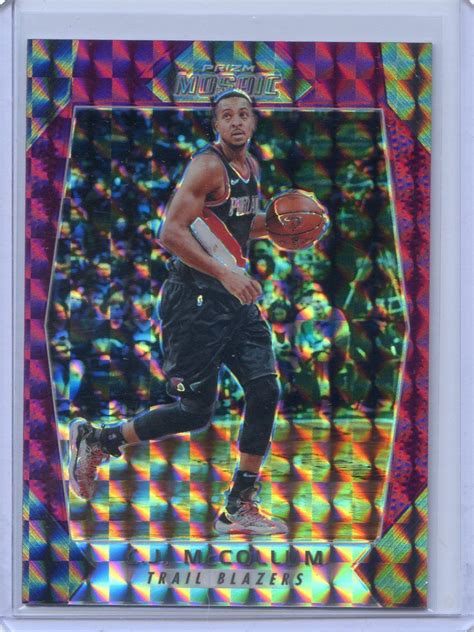 Panini Mosaic Prizm C J Cj Mccollum Purple Card No