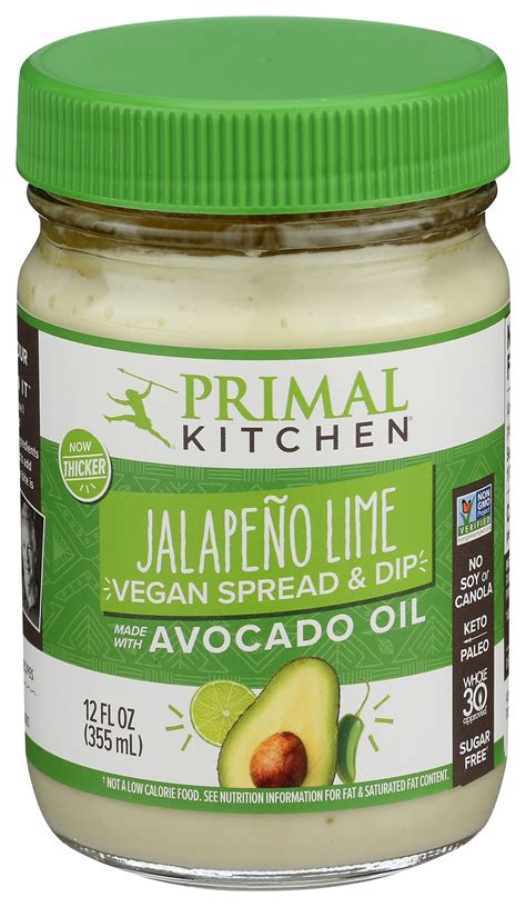 Primal Kitchen Jalapeno Lime Avocado Oil Mayo 12 FZ For Sale Las