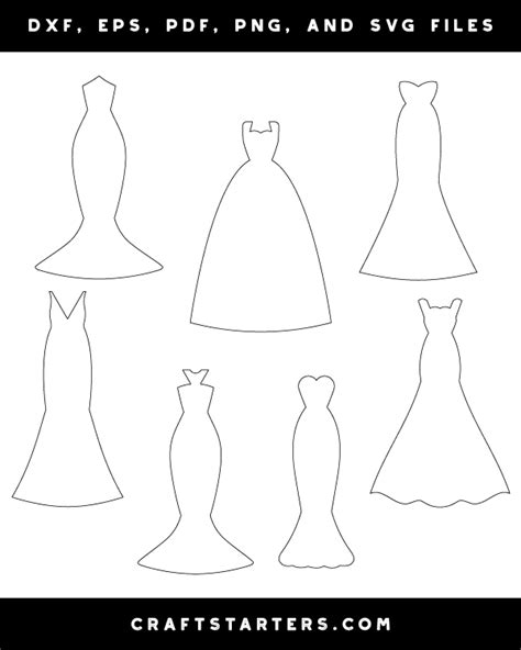 Basic Wedding Dress Outline