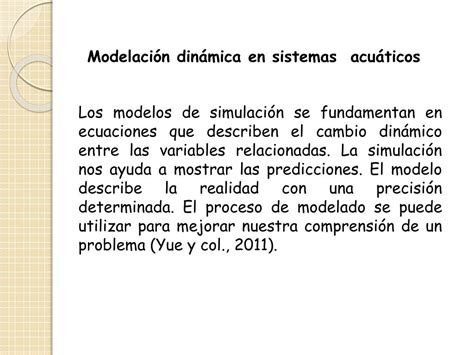 PPT Tema 8 Modelado de ecosistemas acuáticos en investigación