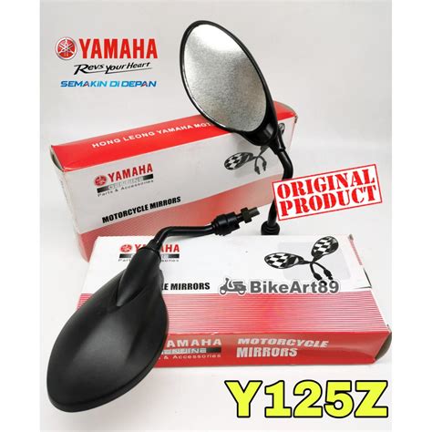 Hly Side Mirror Yamaha Y Z Original Batang Besar Cermin Motor Y Zr