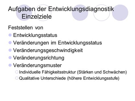 Einführung zur Diagnostik in der Entwicklungspsychologie ppt