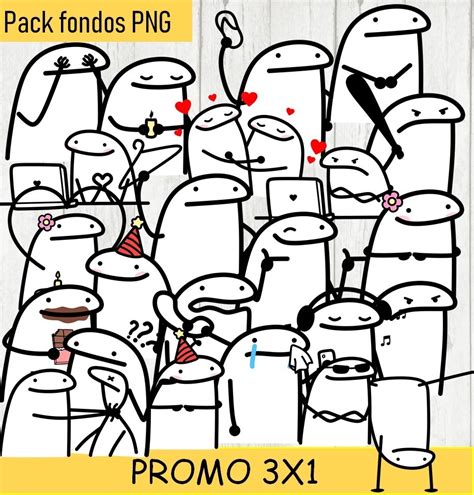 Kit Imprimible X Flork Deformitos Papel Imagen Fondos Avisos