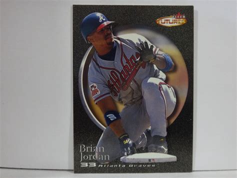 Braves Fleer Futures Black Gold Brian Jordan Ebay