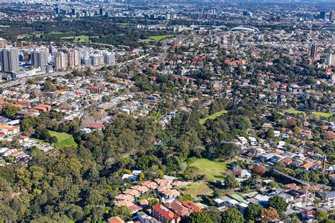 Aerial Stock Image Cooper Park Bellevue Hill