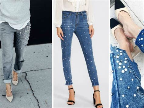 Jeans Con Perlas La Nueva Tendencia En Pantalones Que Verás En Todas