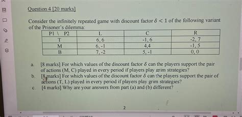 Solved Question Marks Consider The Infinitely Chegg