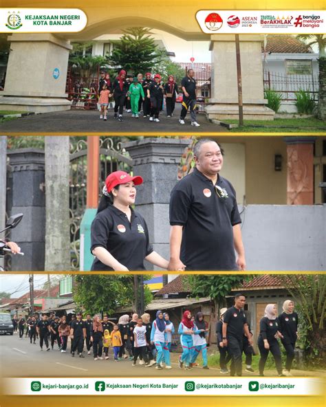 Kejaksaan Negeri Kota Banjar Menggelar Kegiatan Jalan Santai Dalam