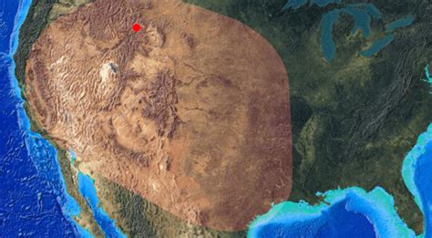 Yellowstone Caldera Volcano Blast Radius