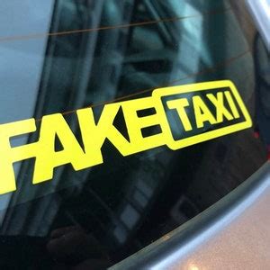 Fake Taxi Car Windshield Sticker All Colours Sizes Etsy