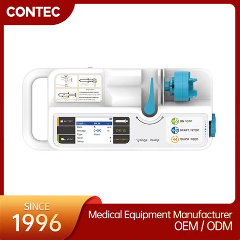 Contec Sp Icu Safe Electric Pump Sp Portable Medical Syringe Pump