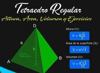 Calcular La Altura De Un Tetraedro Regular Cuya Arista Es Tex Sqrt 2