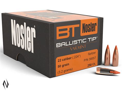 NIOA NOSLER 224 50GR BALLISTIC TIP 250PK