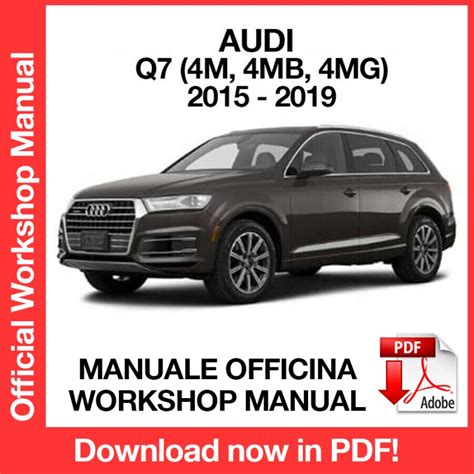 WORKSHOP MANUAL AUDI Q7 2015 2019 EN