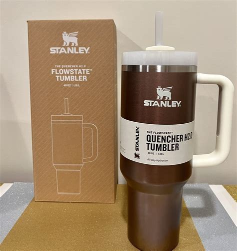 Stanley Adventure Quencher Travel Tumbler 40 Oz Cup Rose Quartz Gold New