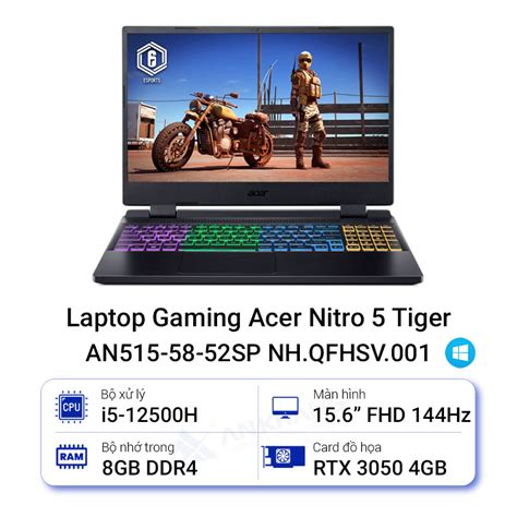 Laptop Acer Nitro Tiger An Sp Nh Qfhsv Gi R