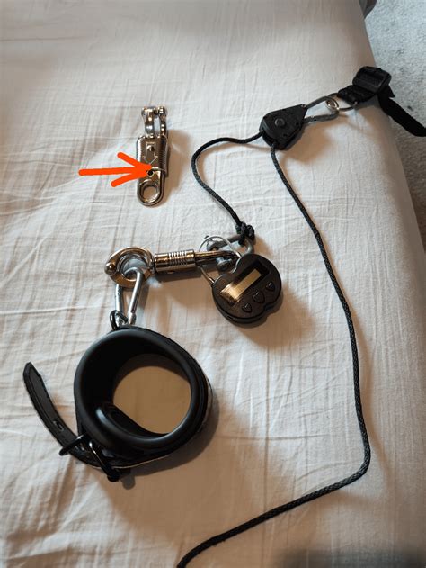 Panic Quick Release And Ratchet Rope Self Bondage Restraint Setup