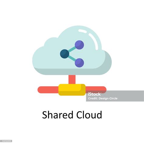 공유 클라우드 벡터 플랫 아이콘 디자인 그림입니다 흰색 배경에 클라우드 컴퓨팅 기호 Eps 10 파일 고객에 대한 스톡 벡터