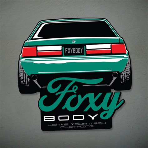 Foxy Body Ford Mustang Fox Body Decal