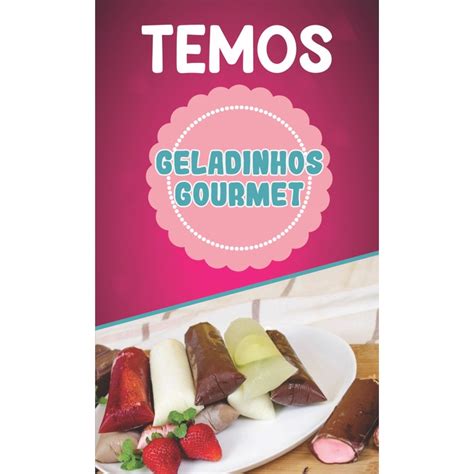 Banner Vende Se Geladinho Gourmet 60x100 Shopee Brasil