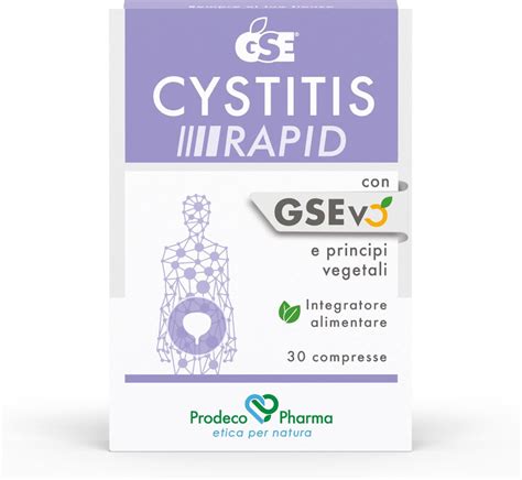 Prodeco Pharma GSE CYSTITIS Rapid 30 Compresse Integratore Alimentare