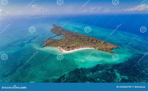 Aerial View of Kwale Island in Zanzibar Stock Image - Image of blue ...