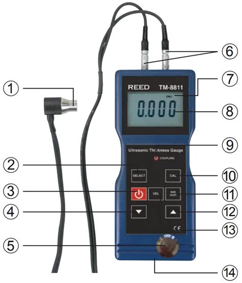 Reed Instruments Tm Ultrasonic Thickness Gauge Instruction Manual