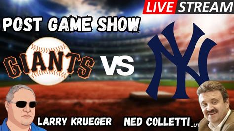 Larry Krueger Ned Colletti Sf Giants Post Game Show Vs Yankees