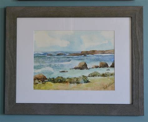 Pacific Ocean Art Watercolor Painting Original Fine Art - Etsy