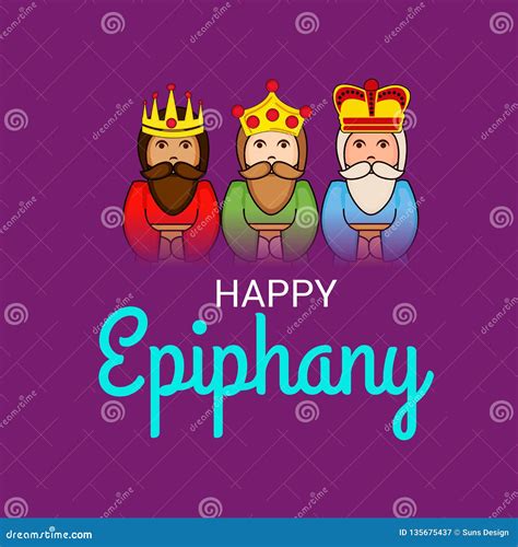 Happy Epiphany Stock Illustration Illustration Of Magi 135675437