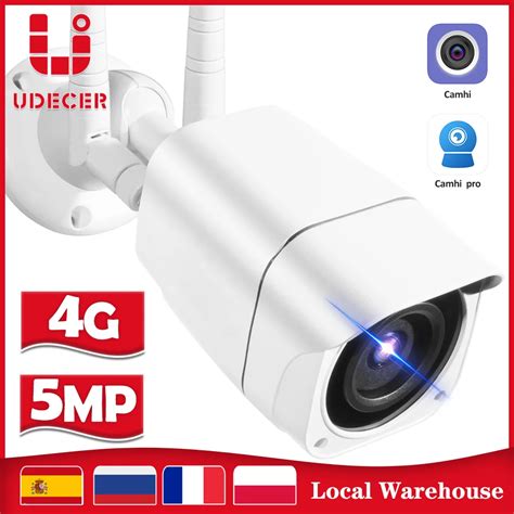 Cámara IP inalámbrica con tarjeta SIM 4G 1080P 5MP HD WIFI