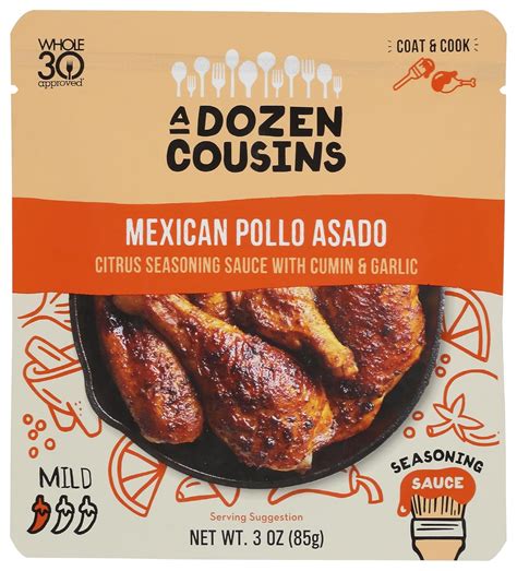 Amazon.com : A Dozen Cousins Mexican Pollo Asado Entree Seasoning Sauce